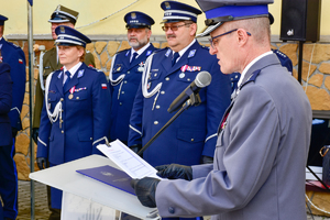 Wręczenie odznaczeń NSZZ Policjantów.