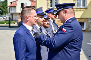 Wręczenie odznaczeń NSZZ Policjantów.