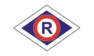 &quot;R&quot;  Policyjny Symbol Ruchu Drogowego